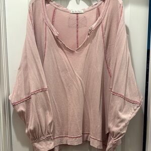 FREE PEOPLE WE THE FREE LONG SLEEVE TOP NWOT sz XL
